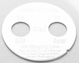 Fits Peterbilt Stainless Steel Jake Brake Set/Resume On/Off Block Letter GG68452