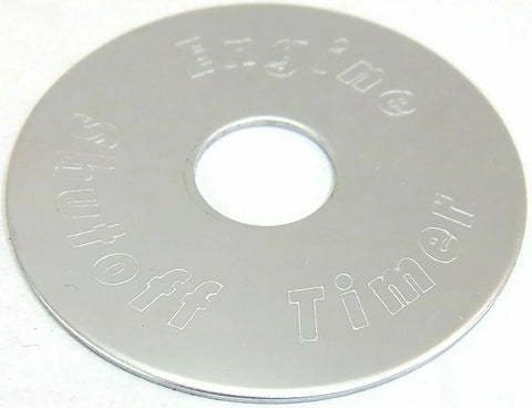 GG Switch Plate for Peterbilt Engine Shut Off Timer Stainless Steel #68453