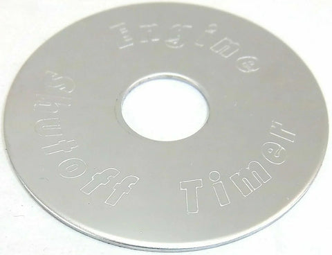 GG Switch Plate for Peterbilt Engine Shut Off Timer Stainless Steel #68453