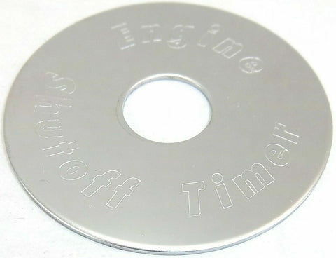 GG Switch Plate for Peterbilt Engine Shut Off Timer Stainless Steel #68453