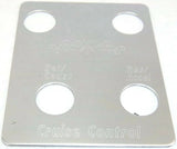 Switch Plate for Peterbilt Cruise Control 4 hole Stainless Steel GG#68454