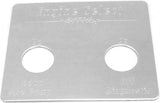 Switch Plate for Peterbilt Engine Select 2 hole Stainless Steel GG#68455