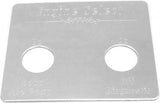 Switch Plate for Peterbilt Engine Select 2 hole Stainless Steel GG#68455