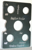 Switch Plate for Peterbilt Engine Brake & Cruise w/Light Stainless GG#68456