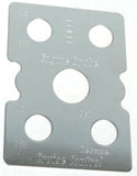 Switch Plate for Peterbilt Engine Brake & Cruise w/Light Stainless GG#68456