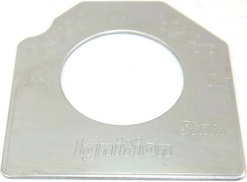 Switch Plate for Peterbilt Ignition Key Stainless Steel 2001-06 GG#68457