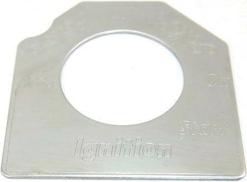 Switch Plate for Peterbilt Ignition Key Stainless Steel 2001-06 GG#68457