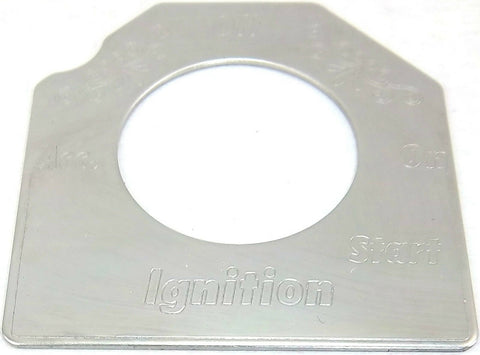 Switch Plate for Peterbilt Ignition Key Stainless Steel 2001-06 GG#68457
