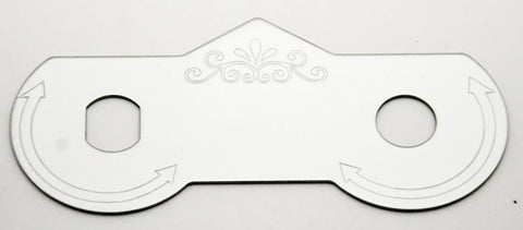 For 379 375 Peterbilt 2001-05 Stainless Steel Wiper Dimmer Switch Plate GG68458