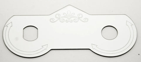 For 379 375 Peterbilt 2001-05 Stainless Steel Wiper Dimmer Switch Plate GG68458