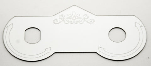 For 379 375 Peterbilt 2001-05 Stainless Steel Wiper Dimmer Switch Plate GG68458