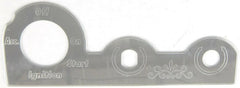 Switch Plate for Peterbilt Ignition Key Wiper & Dimmer Stainless Steel GG#68459