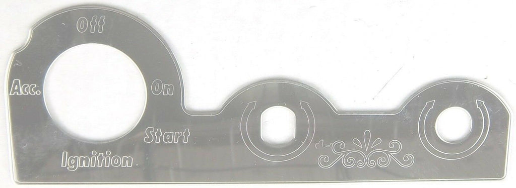 Switch Plate for Peterbilt Ignition Key Wiper & Dimmer Stainless Steel GG#68459