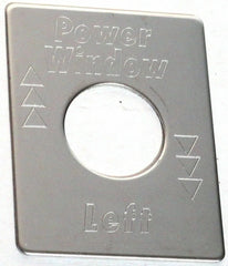 GG Switch Plate for Peterbilt Power Window Left Stainless Steel #68460