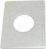 GG Switch Plate for Peterbilt Power Window Left Stainless Steel #68460
