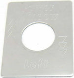 GG Switch Plate for Peterbilt Power Window Left Stainless Steel #68460