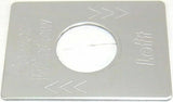 GG Switch Plate for Peterbilt Power Window Left Stainless Steel #68460