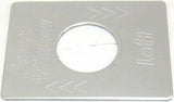 GG Switch Plate for Peterbilt Power Window Left Stainless Steel #68460