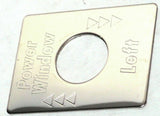 GG Switch Plate for Peterbilt Power Window Left Stainless Steel #68460