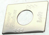 GG Switch Plate for Peterbilt Power Window Left Stainless Steel #68460