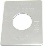 GG Switch Plate for Peterbilt Power Window Left Stainless Steel #68460