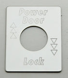 GG Switch Plate for Peterbilt Power Door Lock Stainless Steel #68462