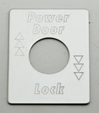 GG Switch Plate for Peterbilt Power Door Lock Stainless Steel #68462