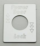 GG Switch Plate for Peterbilt Power Door Lock Stainless Steel #68462