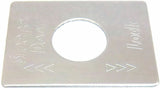 GG Switch Plate for Peterbilt Sleeper Door Lock Stainless Steel #68463