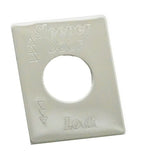GG Switch Plate for Peterbilt Sleeper Door Lock Stainless Steel #68463
