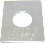 GG Switch Plate for Peterbilt Sleeper Door Lock Stainless Steel #68463
