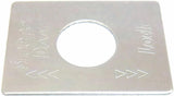 GG Switch Plate for Peterbilt Sleeper Door Lock Stainless Steel #68463
