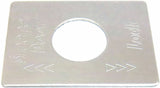 GG Switch Plate for Peterbilt Sleeper Door Lock Stainless Steel #68463