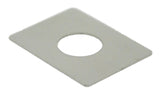 GG Switch Plate for Peterbilt Sleeper Door Lock Stainless Steel #68463