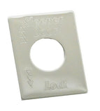 GG Switch Plate for Peterbilt Sleeper Door Lock Stainless Steel #68463