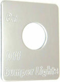 GG Toggle Switch Plate for Peterbilt Bumper Lights Stainless Steel #68466