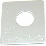 GG Toggle Switch Plate for Peterbilt Bumper Lights Stainless Steel #68466