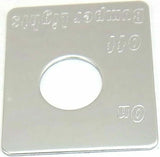 GG Toggle Switch Plate for Peterbilt Bumper Lights Stainless Steel #68466
