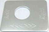 GG Switch Plate for Peterbilt Fuel Level Left & Right Stainless Steel #68471
