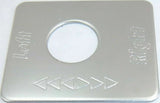 GG Switch Plate for Peterbilt Fuel Level Left & Right Stainless Steel #68471