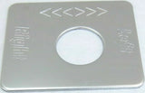 GG Switch Plate for Peterbilt Fuel Level Left & Right Stainless Steel #68471