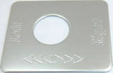 GG Switch Plate for Peterbilt Fuel Level Left & Right Stainless Steel #68471