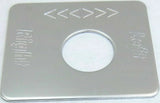 GG Switch Plate for Peterbilt Fuel Level Left & Right Stainless Steel #68471