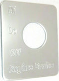Switch Plate for Peterbilt Engine Brake Stainless Steel GG#68483