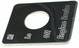 Switch Plate for Peterbilt Engine Brake Stainless Steel GG#68483