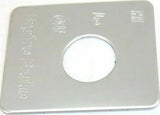 Switch Plate for Peterbilt Engine Brake Stainless Steel GG#68483