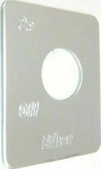 GG Switch Plate for Peterbilt Ether On/ Off Stainless Steel #68485
