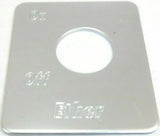 GG Switch Plate for Peterbilt Ether On/ Off Stainless Steel #68485