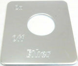 GG Switch Plate for Peterbilt Ether On/ Off Stainless Steel #68485