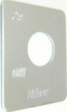 GG Switch Plate for Peterbilt Ether On/ Off Stainless Steel #68485